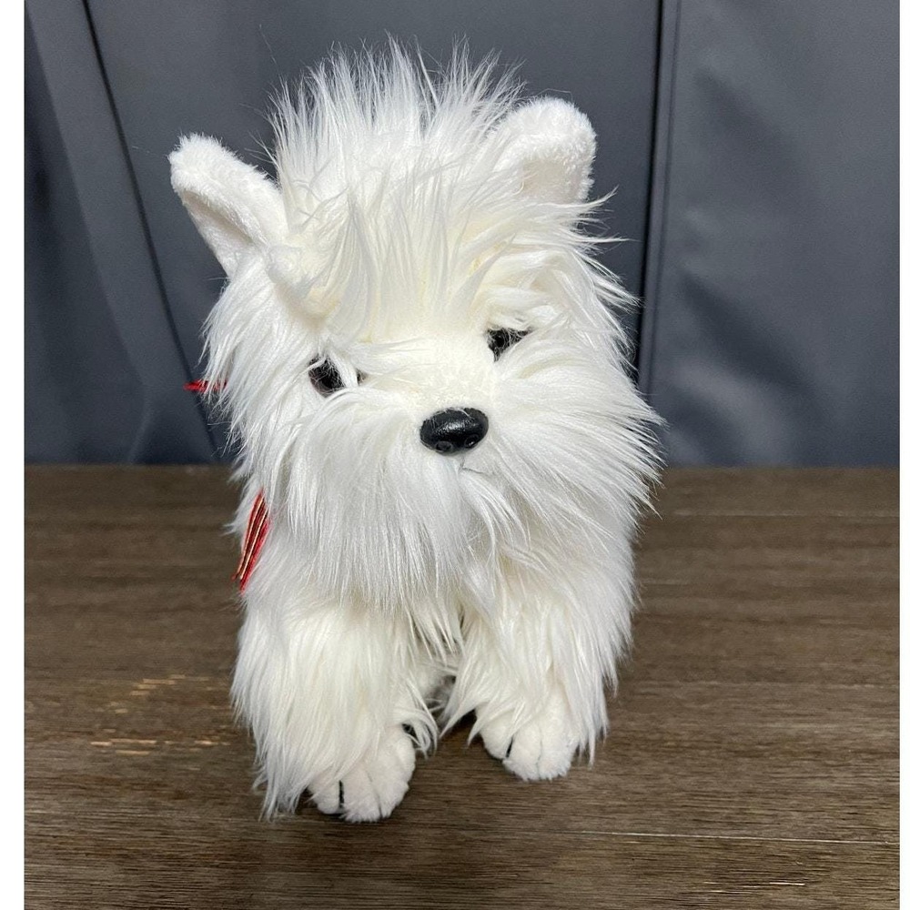 Vintage 2001 Ty Beanie Buddies Macdougal the White Scottie Plush